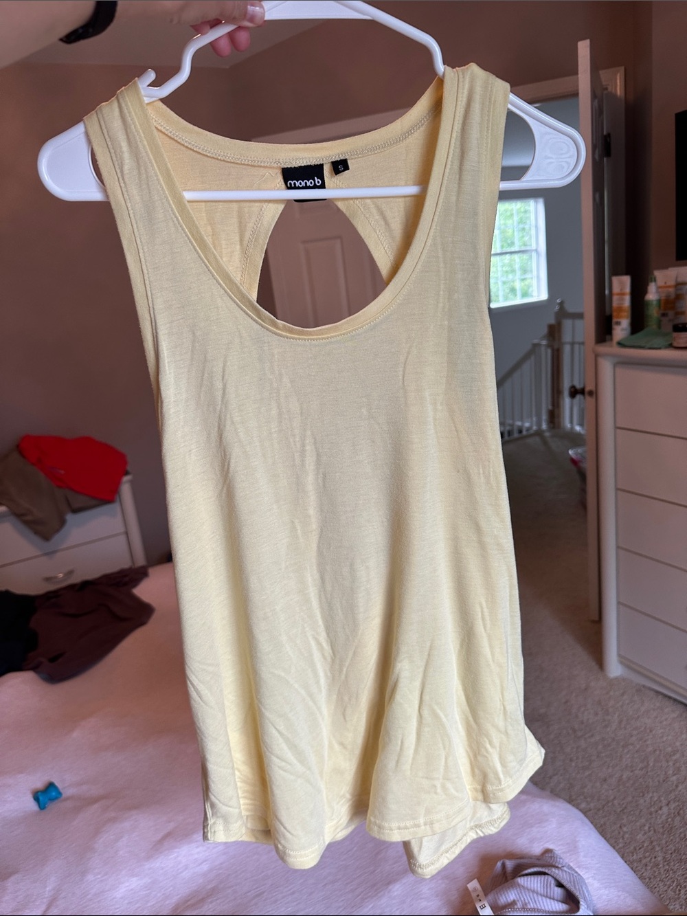 Mono B Athleisure Tank - cut out back